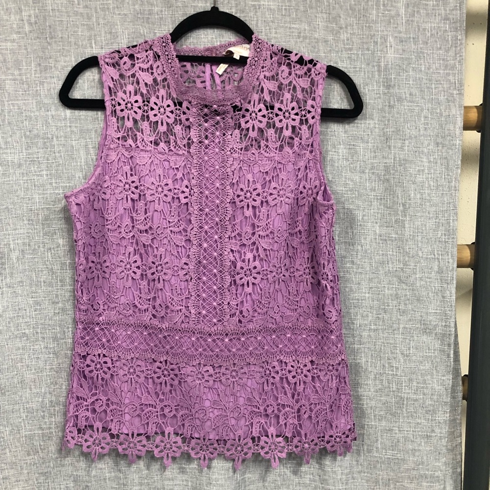 Laundry lace violet top size small